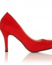 PEARL-Red-Faux-Suede-Stiletto-High-Heel-Classic-Court-Shoes-Size-UK-6-EU-39-0