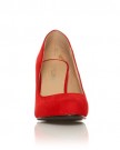 PEARL-Red-Faux-Suede-Stiletto-High-Heel-Classic-Court-Shoes-Size-UK-6-EU-39-0-3