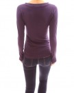 PattyBoutik-Cotton-V-Neck-Long-Sleeve-Pullover-Casual-Blouse-Top-Dark-Purple-XL-0-3