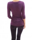 PattyBoutik-Cross-Front-V-Neck-Empire-Waist-Fitted-Long-Sleeve-Ruched-Stretch-Knit-Top-Purple-16-0-2