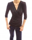 PattyBoutik-Crossover-Faux-Wrap-Long-Sleeve-Pullover-Blouse-Top-Black-12-0