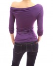 PattyBoutik-Fitted-One-shoulder-Ruched-Arm-Long-Sleeve-Blouse-Top-Purple-12-0-2