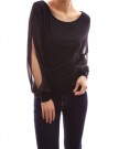 PattyBoutik-Round-Scoop-Neck-Slit-Chiffon-Bishop-Long-Sleeve-Casual-Party-Blouse-Top-Black-12-0-1
