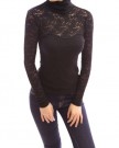 PattyBoutik-Sexy-Black-Floral-Lace-Polo-Neck-Long-Sleeve-Blouse-Top-Black-12-0-2