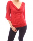 PattyBoutik-Sexy-Cowl-Neck-Cut-Out-Asym-Sleeve-Casual-Blouse-Top-Red-12-0-1