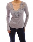 PattyBoutik-V-Neck-Floral-Lace-Crochet-Inset-Long-Sleeve-Knit-Blouse-Gray-810-0-0
