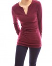 PattyBoutik-V-Neck-Long-Sleeve-Stretch-Pullover-Fitted-Casual-Tunic-Blouse-Knit-Top-Burgundy-14-0