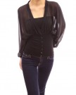 PattyBoutik-V-Neck-Semi-Sheer-Chiffon-Bishop-Long-Sleeve-Fitted-Waist-Pullover-Blouse-Black-14-0-1