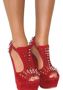 Perfect-Me-LADIES-CHUNKY-HIGH-WEDGE-HEELS-PLATFORM-T-BAR-SPIKE-STUD-STUDS-PEEP-TOE-SHOE-SIZE-0