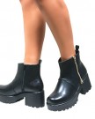 Perfect-Me-WOMENS-CLEATED-SOLE-HIGH-HEEL-BLOCK-PLATFORM-LOW-ANKLE-CHELSEA-BOOTS-SHOES-SIZE-0-0