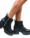 Perfect-Me-WOMENS-CLEATED-SOLE-HIGH-HEEL-BLOCK-PLATFORM-LOW-ANKLE-CHELSEA-BOOTS-SHOES-SIZE-0-1