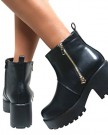 Perfect-Me-WOMENS-CLEATED-SOLE-HIGH-HEEL-BLOCK-PLATFORM-LOW-ANKLE-CHELSEA-BOOTS-SHOES-SIZE-0-3