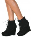 Perfect-Me-WOMENS-SUEDE-ANKLE-BOOTS-WEDGE-HIGH-HEEL-PLATFORM-SHOES-LACE-UP-SIZE-CASUAL-0-3