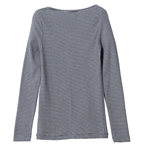 Petit Bateau Women's 1121510240 Striped Crew Neck Long Sleeve Top, Blue (Abysse/Lait), Size 14 (Manufacturer Size:20) - Image 5