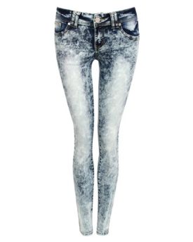 Pilot-Jade-Acid-Wash-Skinny-Jeans-in-Denim-size-UK-12-0