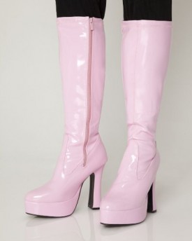 Pink-Platform-Knee-High-Fancy-Dress-Party-Boots-Size-UK-10-0