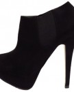 Platform-High-Heel-Black-Chelsea-Ankle-Suede-Effect-Slip-On-Boot-Shoes-0-2