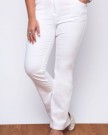 Plus-Size-Womens-30-Bootcut-Jeans-With-Silver-Stitch-And-Diamant-Detail-Size-28-White-0-1