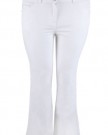 Plus-Size-Womens-30-Bootcut-Jeans-With-Silver-Stitch-And-Diamant-Detail-Size-28-White-0