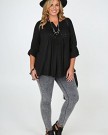 Plus-Size-Womens-Blouse-With-Sequin-And-Bead-Embellished-Pintuck-Detail-Size-24-Black-0-1