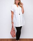 Plus-Size-Womens-Cotton-Dobby-Shirt-With-Sequin-And-Embroidery-Detail-Size-26-28-White-0-1