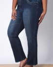 Plus-Size-Womens-Indigo-Straight-Leg-Jeans-With-Pink-Stitch-Detail-Size-18-Blue-0-0