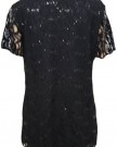 Plus-Size-Womens-Lace-Sequin-Lined-Ladies-Sleeve-Party-Crochet-Top-Black-12-14-0-0