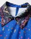 Plusminus-Womens-New-Skirt-Stars-Printing-Peter-Pan-Collar-Blue-Dress-Size-12-0-4