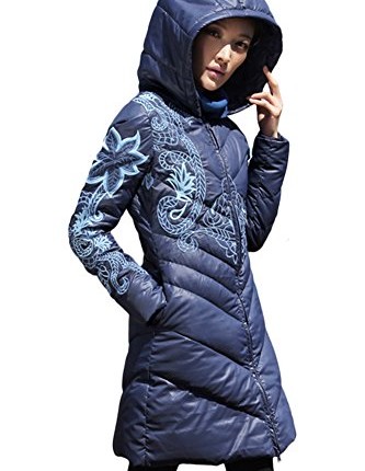 Queenshiny-Long-Womens-Gradient-flowers-embroidered-hooded-Slim-Down-Coat-Jacket-0