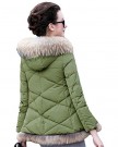 Queenshiny-Short-Womens-Slim-Down-Coat-Jacket-double-breasted-removable-fur-hood-0-0