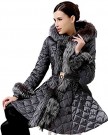 Queenshiny-diamond-patterned-Long-Womens-Slim-Down-Coat-Jacket-with-luxury-100-real-super-silver-fox-fur-V-Collarremovable-fox-fur-cuffbelt-0-0