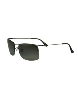 Ray-Ban-Rb3499-Shiny-Black-FrameGrey-Gradient-Polarized-Lens-Stainless-Steel-Sunglasses-0