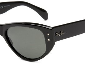 Ray-Ban-Womens-Rb4152-Vagabond-Black-FrameGrey-Green-Polarized-Lens-Plastic-Sunglasses-0