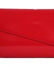 Red-High-Gloss-Patent-Clutch-Handbag-Large-Occasion-Bag-0