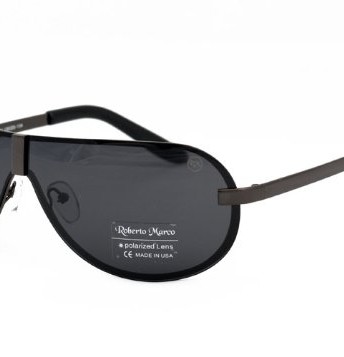 Roberto-Marco-Polarized-Sunglasses-for-Drivers-Light-Grey-Lenses-Aviator-Design-No-Glare-0