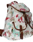 Roby-Floral-Dog-Print-Rucksack-Backpack-School-Bag-MM-Cream-0-0