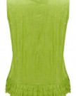 Roman-Womens-Blouse-Sleeveless-Panel-Top-Lime-Green-Size-14-0-3