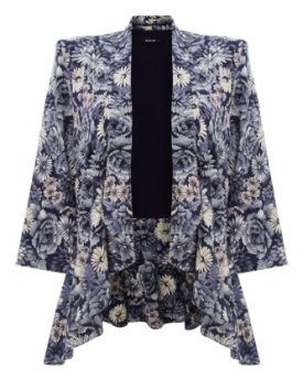 Roman-Womens-Floral-Peplum-Hem-Jacket-Navy-Size-22-0