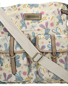 Romeo-Rabbit-Print-Saddle-Style-Zipper-Crossbody-Bag-0