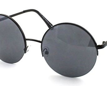 Round-Lens-Metal-Frame-Sunglasses-John-Lennon-Ozzy-60s-Harry-Potter-VTG-Retro-Black-0