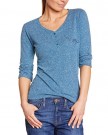 Roxy-Womens-Henley-Button-Front-Long-Sleeve-T-Shirt-Blue-Ocean-Size-12-Manufacturer-SizeMedium-0
