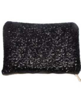 SAVFY-Lady-Women-Luxury-Sparkling-Sequins-Retro-Dazzling-Clutch-Wedding-Evening-Party-Hand-Bag-Handbag-Stunning-Frill-Bling-Bling-Wallet-Purse-Glitter-Spangle-Clutch-Black-0