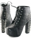 SHOEZY-Womens-Block-High-Heels-Platform-Ankle-Boots-Studs-Punk-Lace-Up-Shoes-Party-Black-UK-7-0-2
