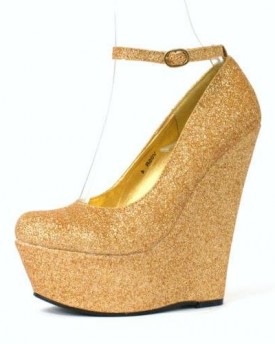 SHU-CRAZY-WOMENS-LADIES-HIGH-HEEL-ANKLE-STRAP-PLATFORM-WEDGE-ANKLE-BOOTS-SHOES-3-GOLD-GLITTER-0