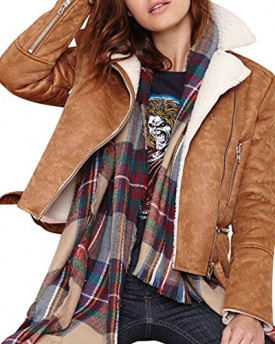 SMSS-Womens-Suede-Zip-up-Front-Notched-Collar-Thicken-Slim-Fit-Motorcycle-Jacket-Coat-Brown-2XL-0