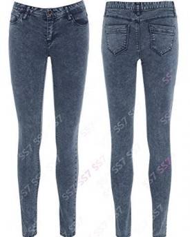 SS7-Womens-Skinny-Tube-Jeans-Blue-Sizes-8-to-16-UK-16-0