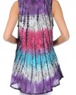 Sakkas-40831-Ombre-Floral-Tie-Dye-Flared-Hem-Sleeveless-Cotton-Tunic-Blouse-Purple-One-Size-0-0