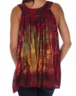 Sakkas-50831-Multi-Color-Tie-Dye-Floral-Sequin-Sleeveless-Blouse-Brown-One-Size-0-0
