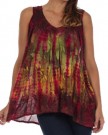 Sakkas-50831-Multi-Color-Tie-Dye-Floral-Sequin-Sleeveless-Blouse-Brown-One-Size-0