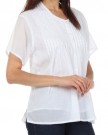 Sakkas-81TV-Button-Down-Embroidered-Short-Sleeve-Semi-Sheer-Gauzy-Cotton-Top-Blouse-White-Medium-0-1
